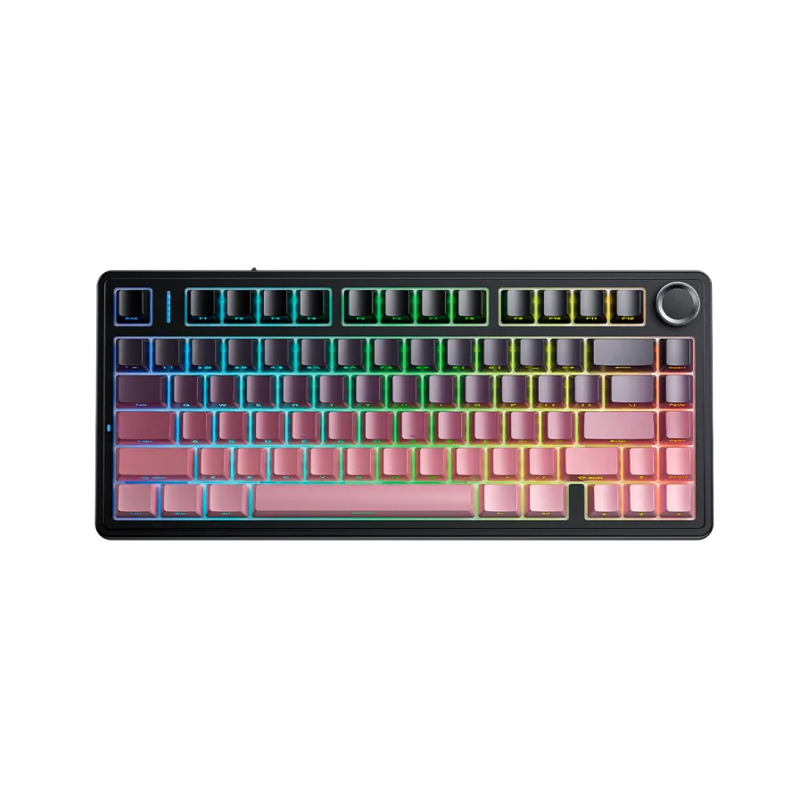 TECLADO MECANICO AULA F75 RGB DONGLE 2.4 BT US (SW-REAPER) 0