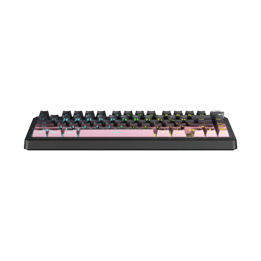 TECLADO MECANICO AULA F75 RGB DONGLE 2.4 BT US (SW-REAPER) GRADIENT BLACK/PINK4
