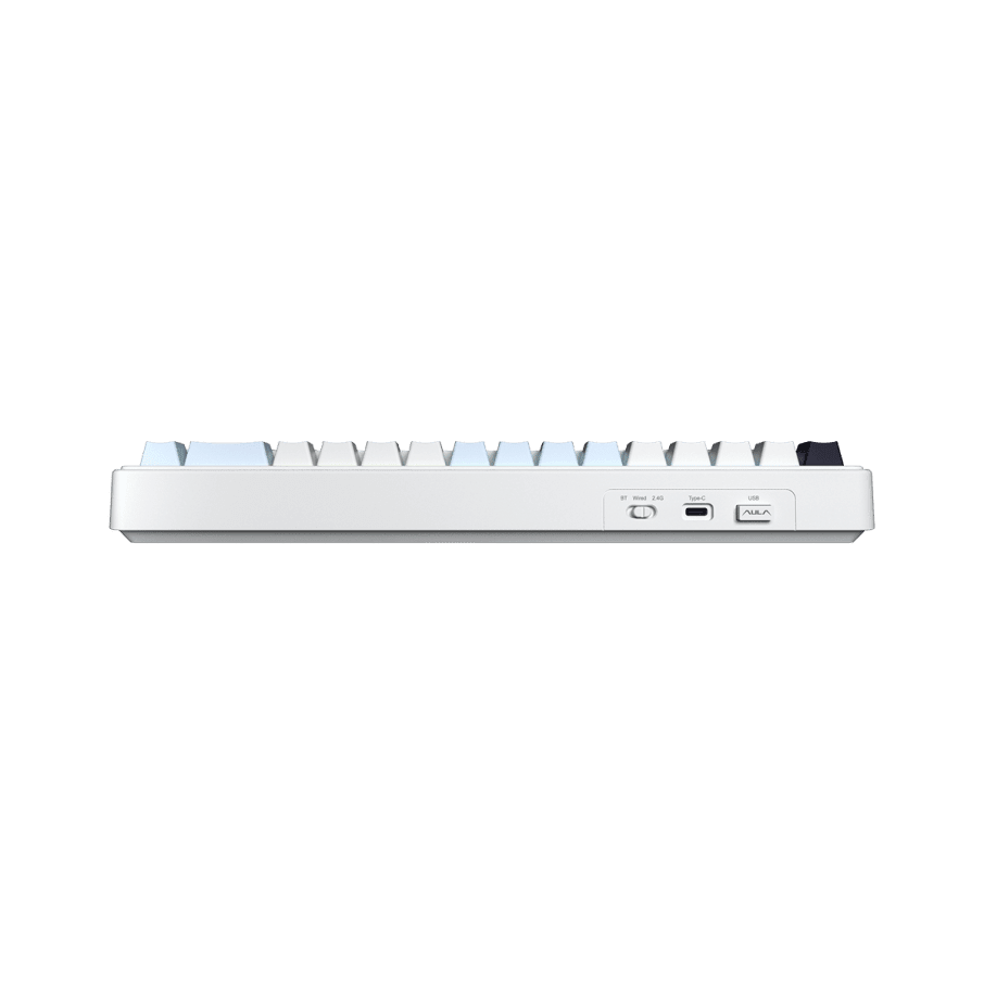 TECLADO MECANICO AULA F65 RGB DONGLE 2.4 BT US (SW-REAPER) WHITE/BLUE/DARK PURPLE4
