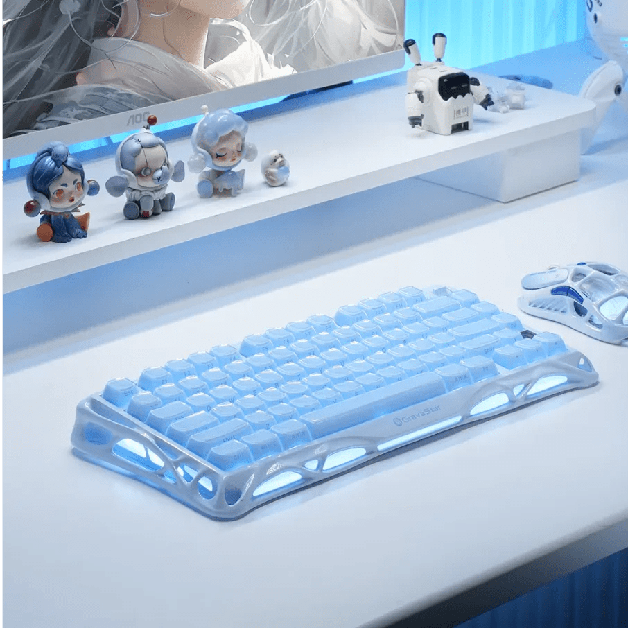 TECLADO MECANICO GRAVASTAR MERCURY K1 RGB DONGLE 2.5 BT US15