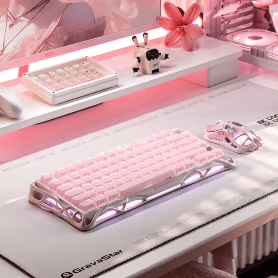 TECLADO MECANICO GRAVASTAR MERCURY K1 RGB DONGLE 2.5 BT US19