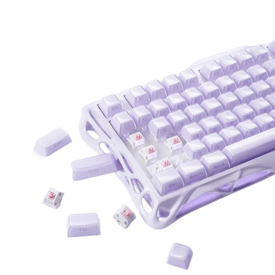 TECLADO MAGNETICO GRAVASTAR MERCURY V75 HE ALAMBRICO (SW-HF MAGNETIC) LAVENDER PURPLE3