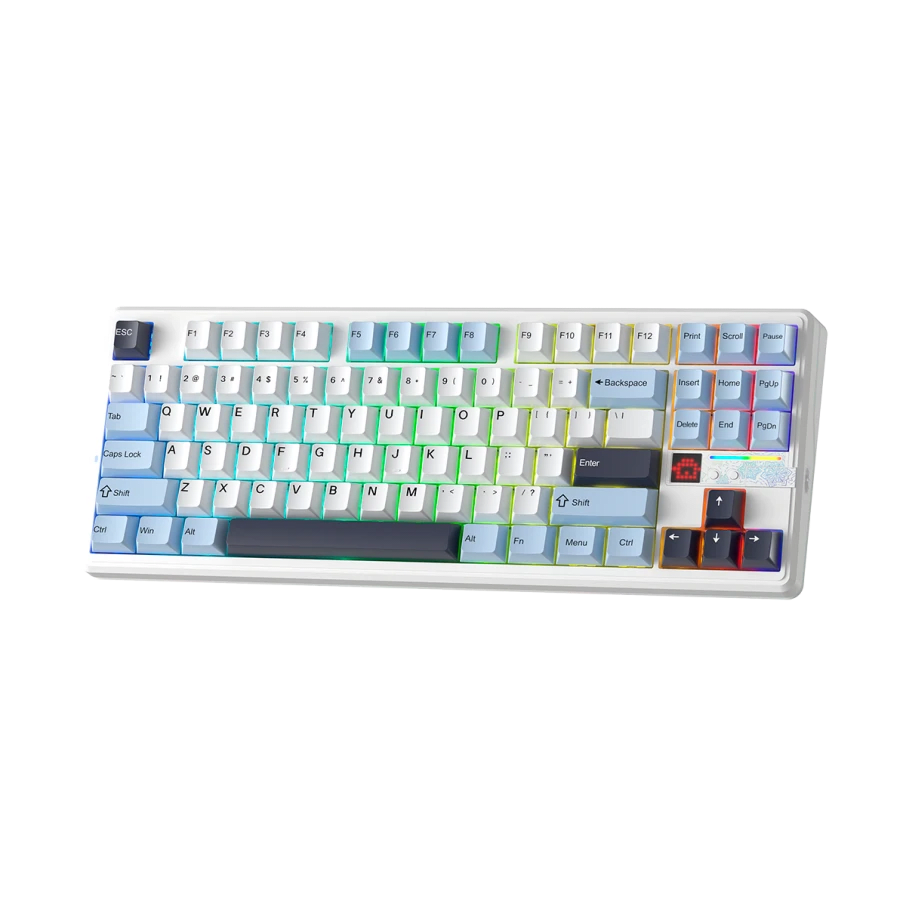 TECLADO MECANICO AULA F87 PRO V2 RGB DONGLE 2.4 BT US (SW-STAR VECTOR)3