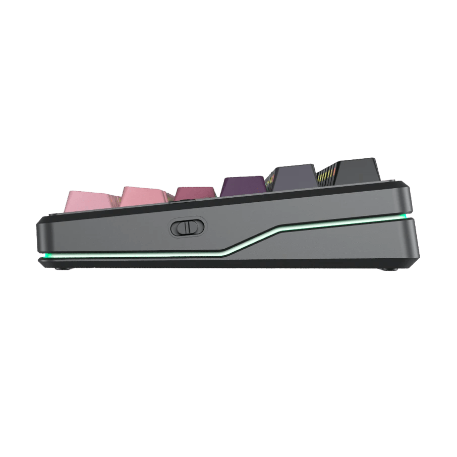 TECLADO MECANICO AULA F87 PRO V2 RGB DONGLE 2.4 BT US (SW-X3)3