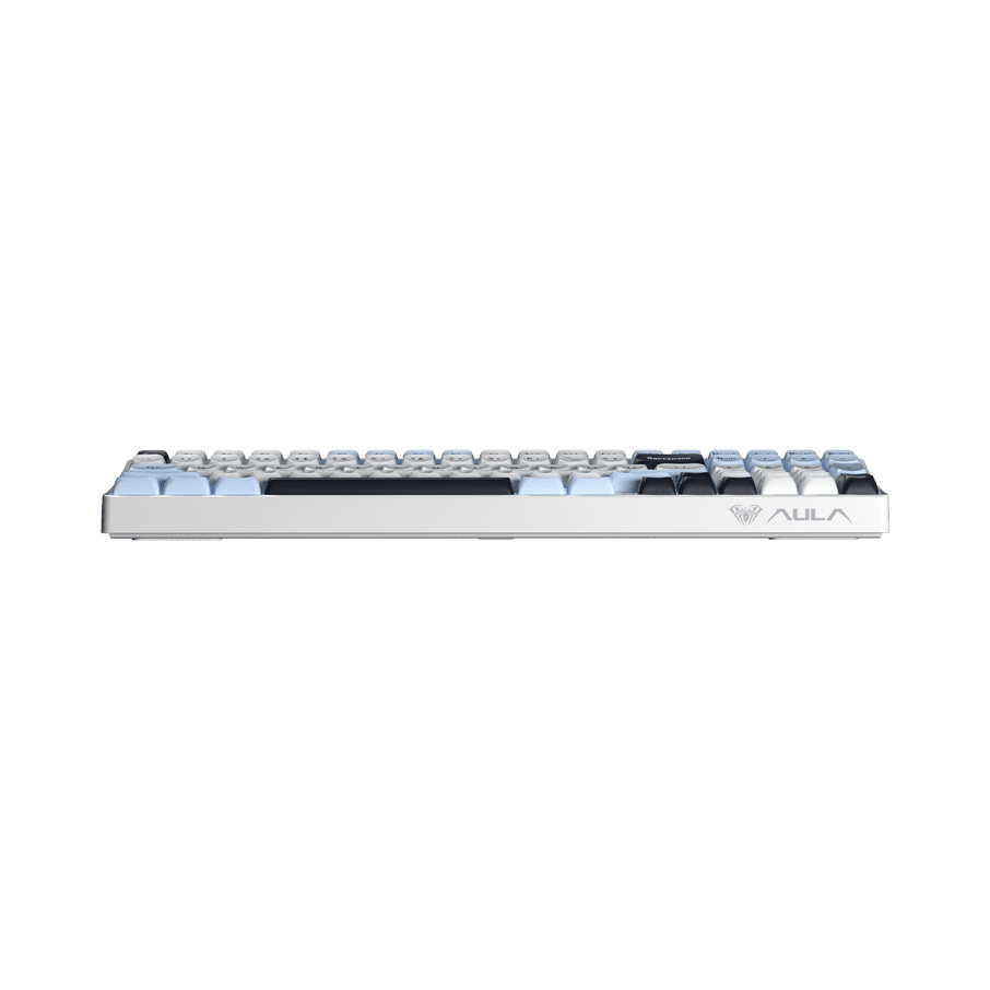 TECLADO MECANICO AULA S100 PRO RGB DONGLE 2.4 BT US (SW-BROWN) LIGHT BLUE/WHITE/BLACK PURPLE5