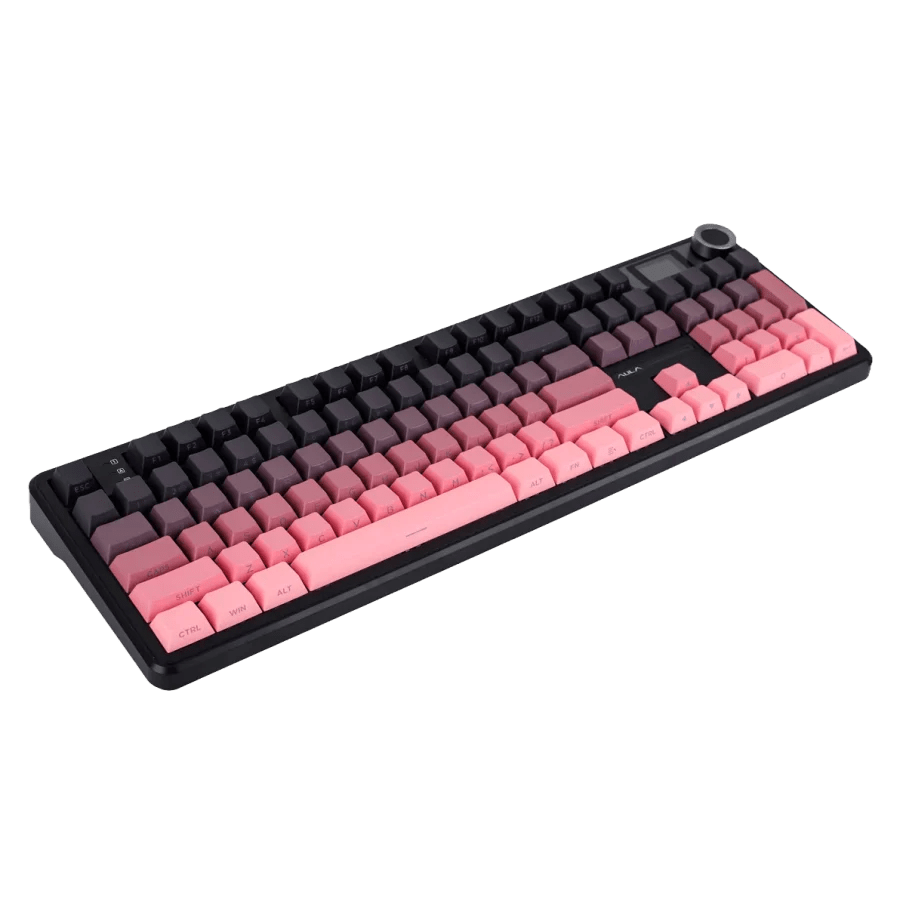 TECLADO MECANICO AULA F108 PRO DONGLE 2.4 BT US (SW-GRAY WOOD V3)2