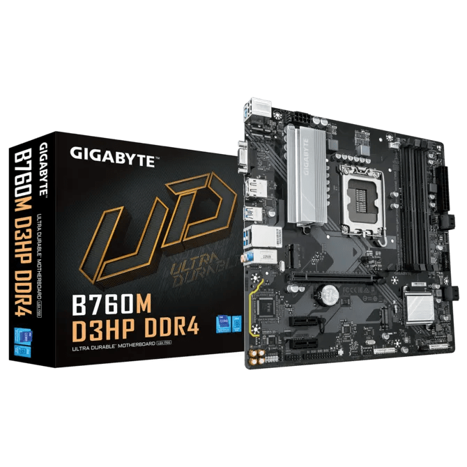 PLACA MADRE GIGABYTE B760M D3HP MATX LGA1700 DDR4 0