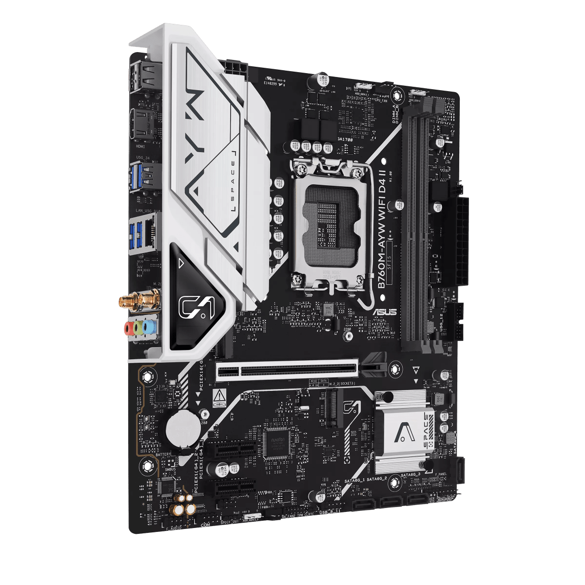 PLACA MADRE ASUS B760M-AYW WIFI D4 MATX LGA1700 DDR43