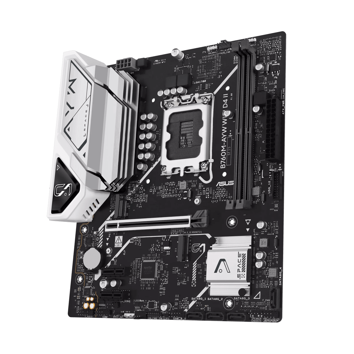 PLACA MADRE ASUS B760M-AYW WIFI D4 MATX LGA1700 DDR45