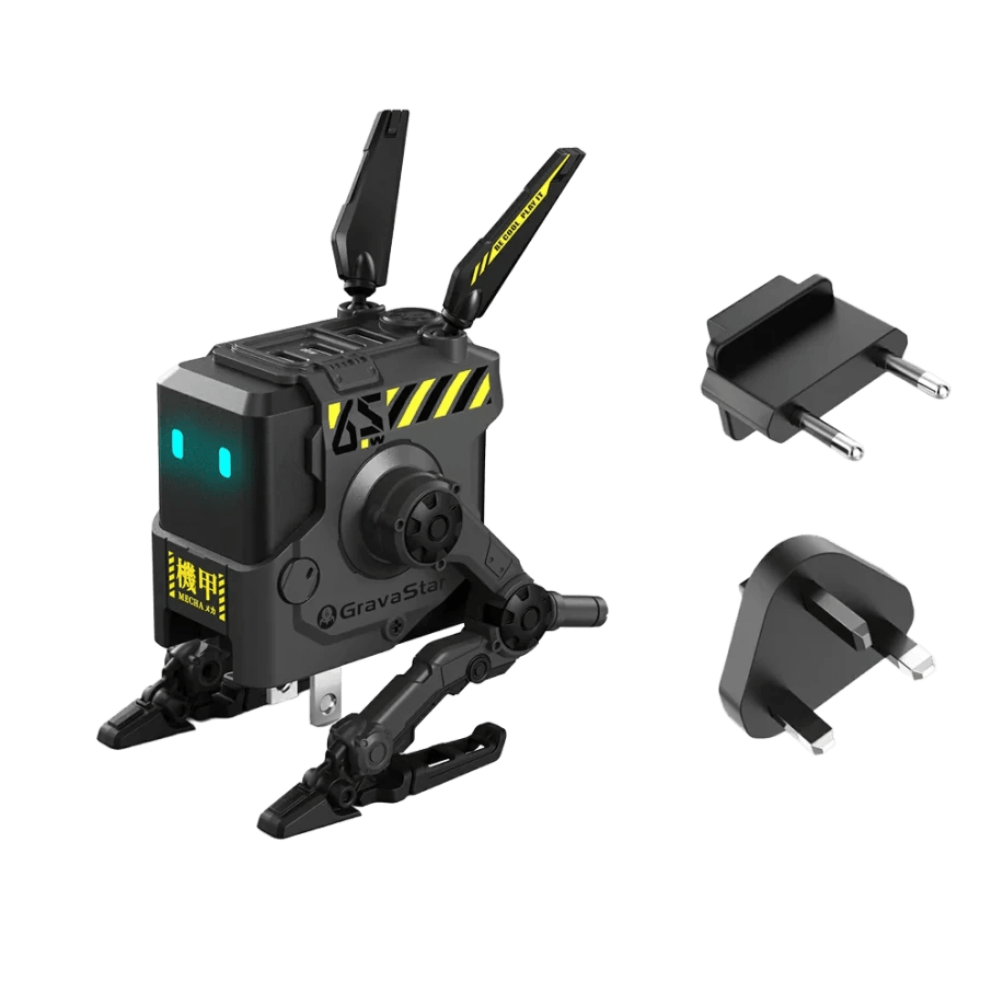 CARGADOR PORTATIL GRAVASTAR ALPHA65 65W USB C ROBOT FAST GAN CHARGER4