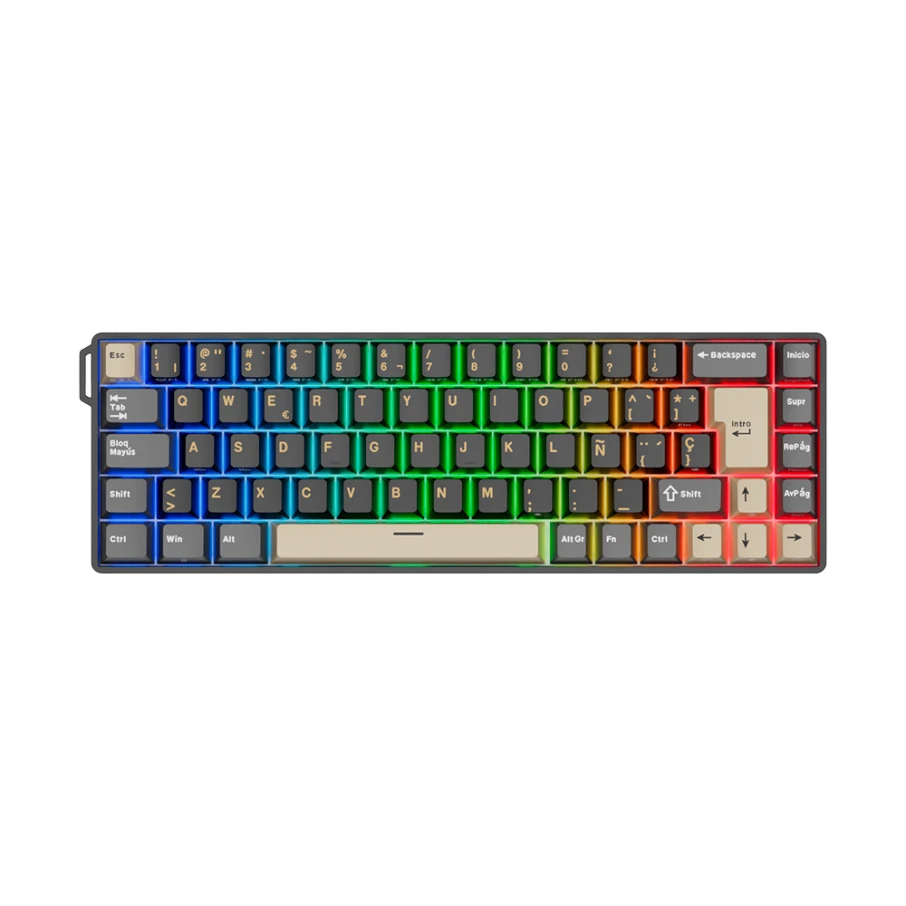 TECLADO MAGNETICO ROYAL KLUDGE RK68 HE ALAMBRICO RGB 68% SP (SW-MINT MAGNETIC) 0
