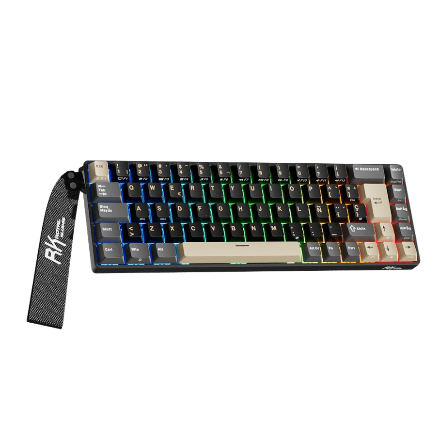 TECLADO MAGNETICO ROYAL KLUDGE RK68 HE ALAMBRICO RGB 68% SP (SW-MINT MAGNETIC) PHANTOM2