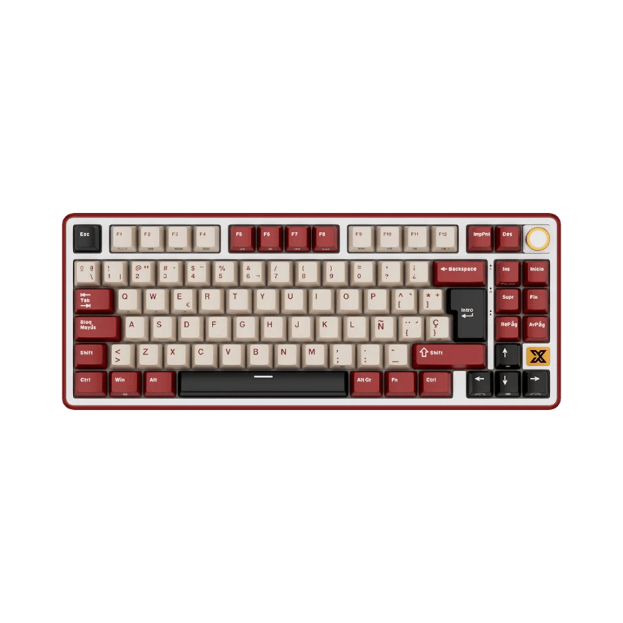 TECLADO MECANICO ROYAL KLUDGE RK-X87 INALAMBRICO BT DONGLE RGB 75% SP (SW-BEIGE)4