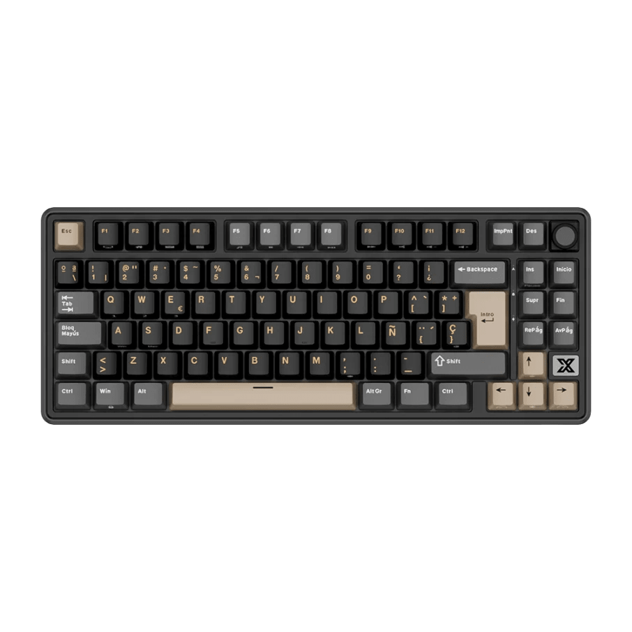 TECLADO MECANICO ROYAL KLUDGE RK-X87 INALAMBRICO BT DONGLE RGB 75% SP (SW-BEIGE)8