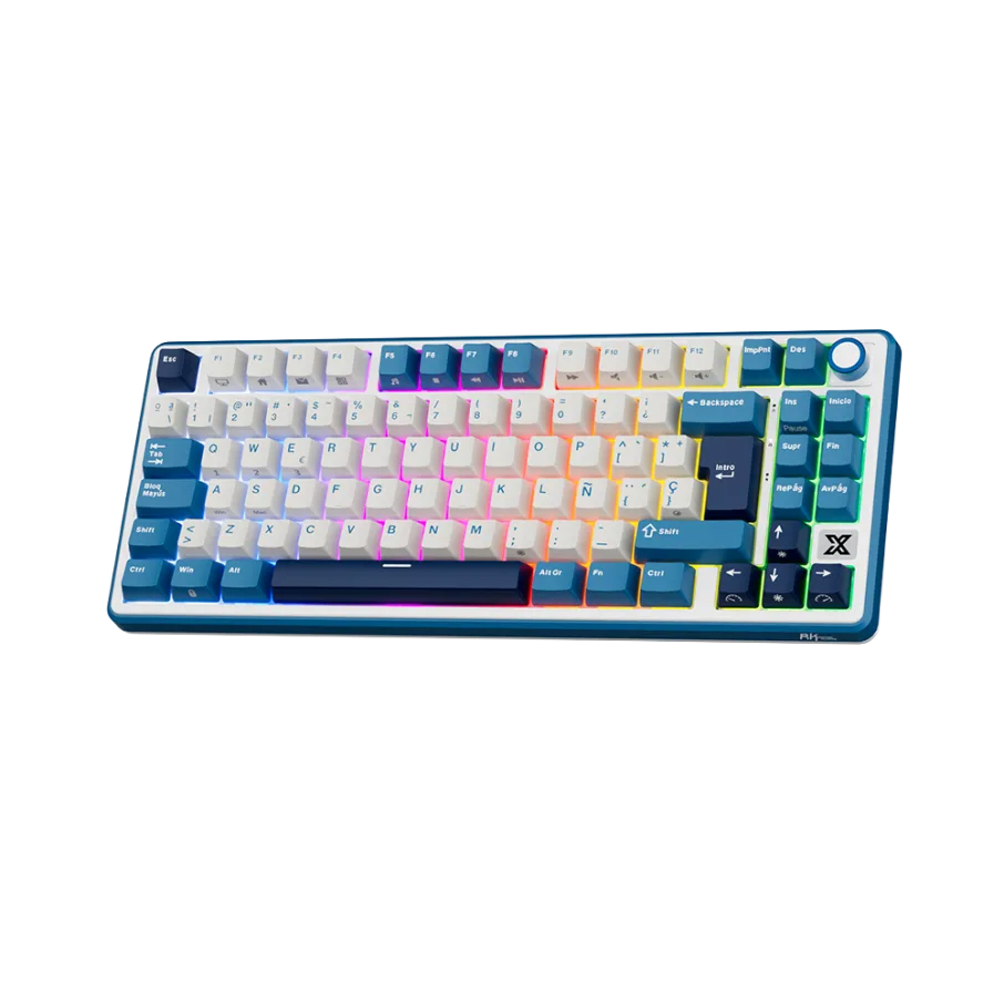 TECLADO MECANICO ROYAL KLUDGE RK-X87 ALAMBRICO RGB 75% SP (SW-CREAMY) BLACK NIGHT19