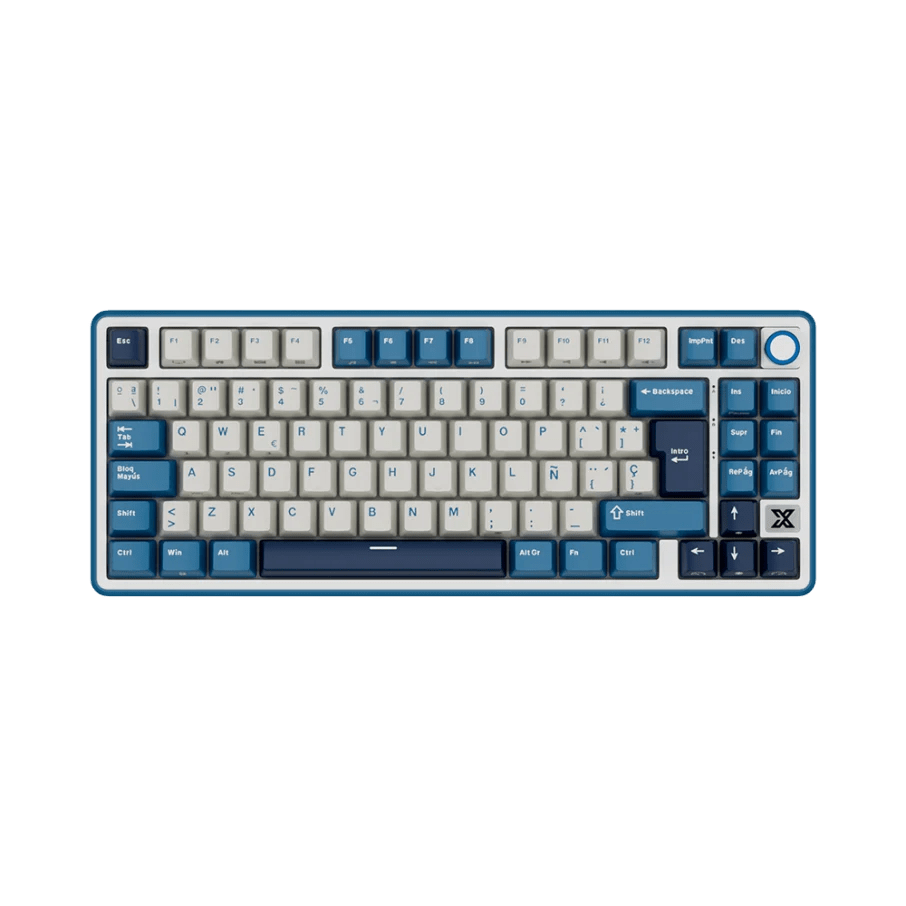 TECLADO MECANICO ROYAL KLUDGE RK-X87 ALAMBRICO RGB 75% SP (SW-CREAMY) BLACK NIGHT22