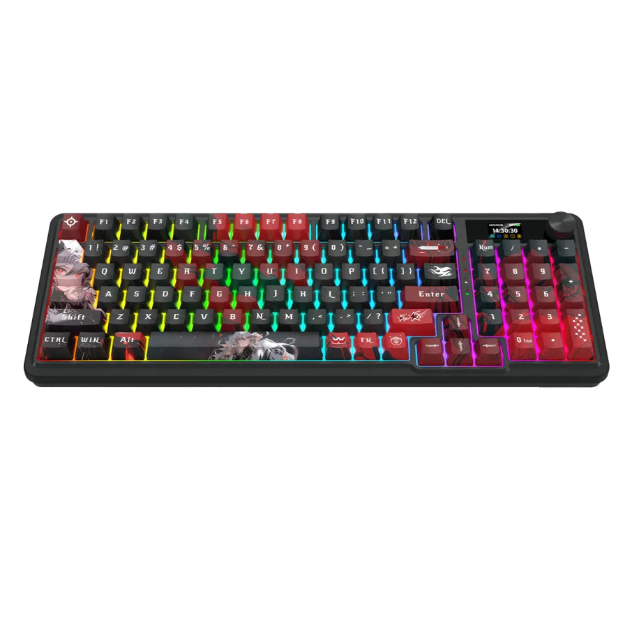TECLADO MECANICO REDRAGON ARTEMIS PRO RGB DONGLE 2.4 BT US (SW-MINT MAMBO) ANIME2