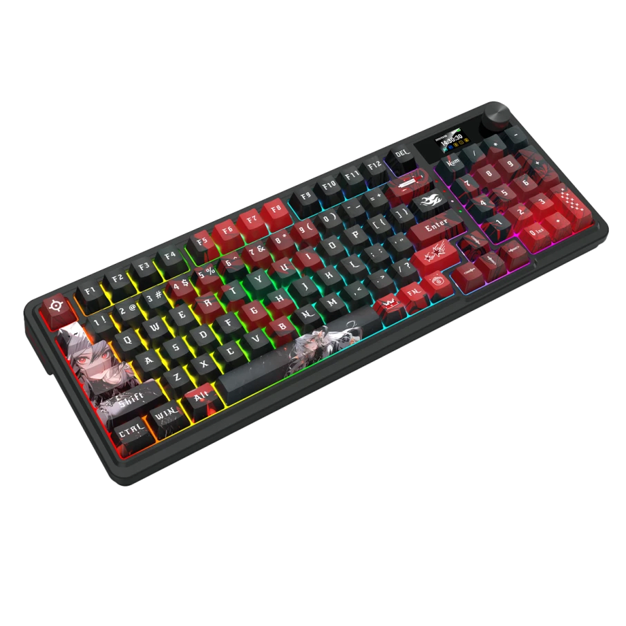 TECLADO MECANICO REDRAGON ARTEMIS PRO RGB DONGLE 2.4 BT US (SW-MINT MAMBO) ANIME3