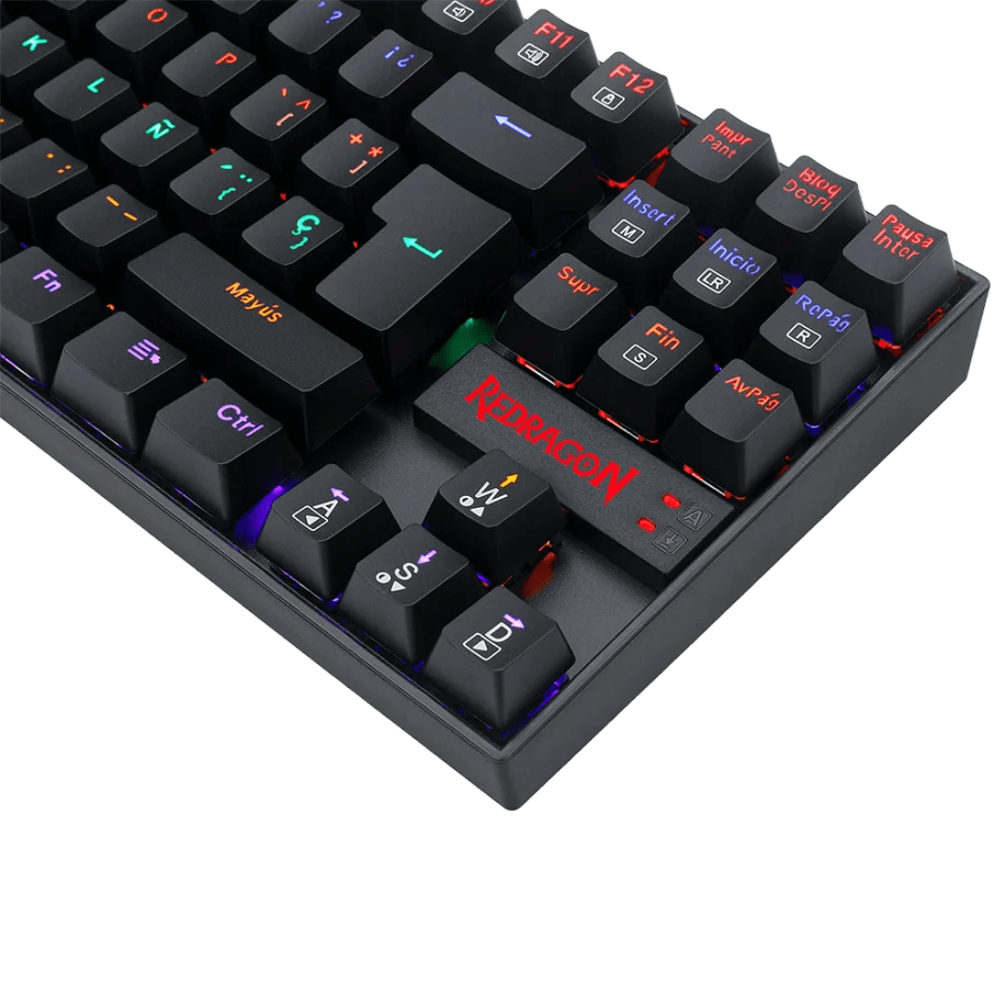 TECLADO MECANICO REDRAGON KUMARA RAINBOW K552-KR-ESP (SW-ROJO) NEGRO4