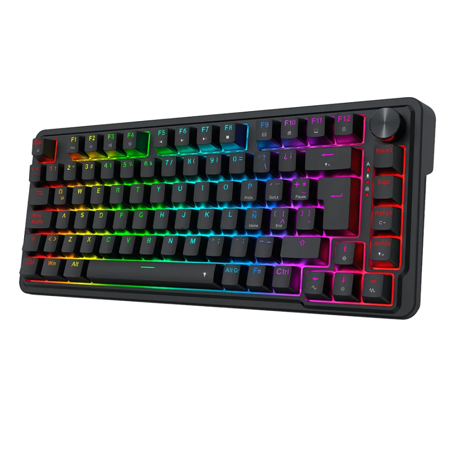 TECLADO MECANICO REDRAGON UCAL PRO K673 RGB DONGLE 2.4 BT SP (SW-ROJO) 0