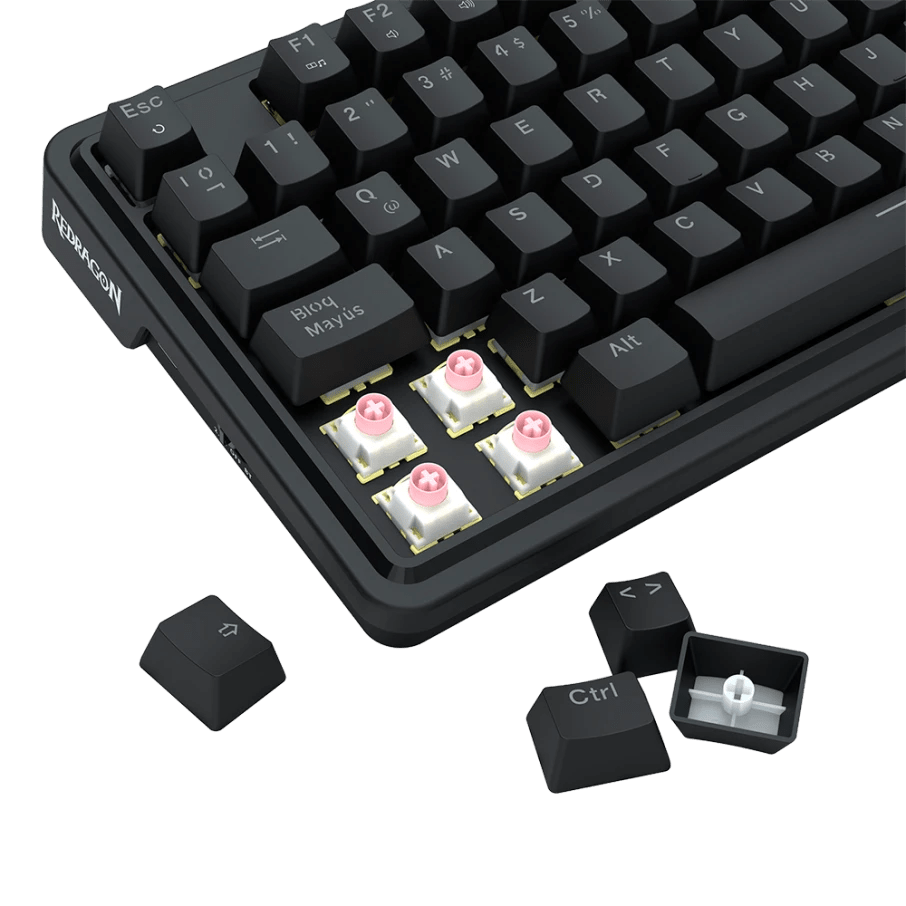 TECLADO MECANICO REDRAGON UCAL PRO K673 RGB DONGLE 2.4 BT SP (SW-ROJO)5