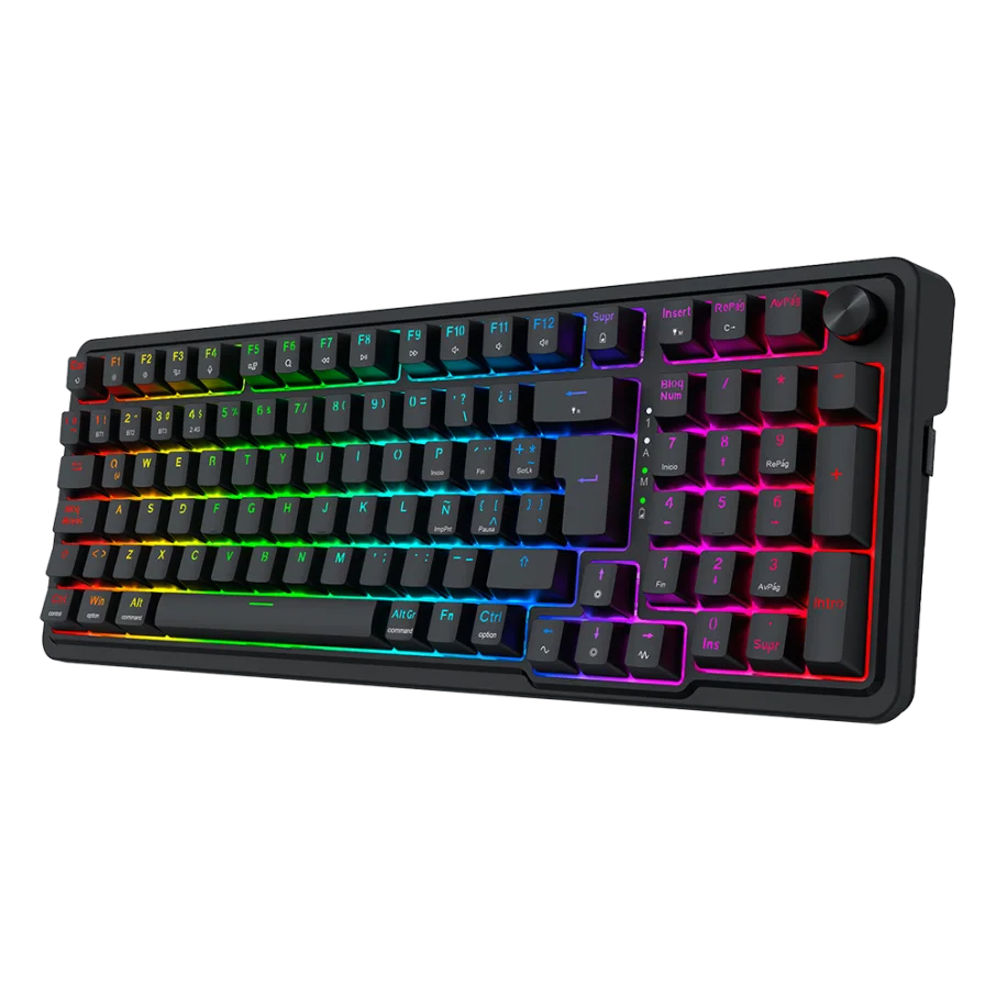 TECLADO MAGNETICO REDRAGON EISA K686 HE RGB ALAMBRICO SP 96% (SW-ULTRA MAG) NEGRO2