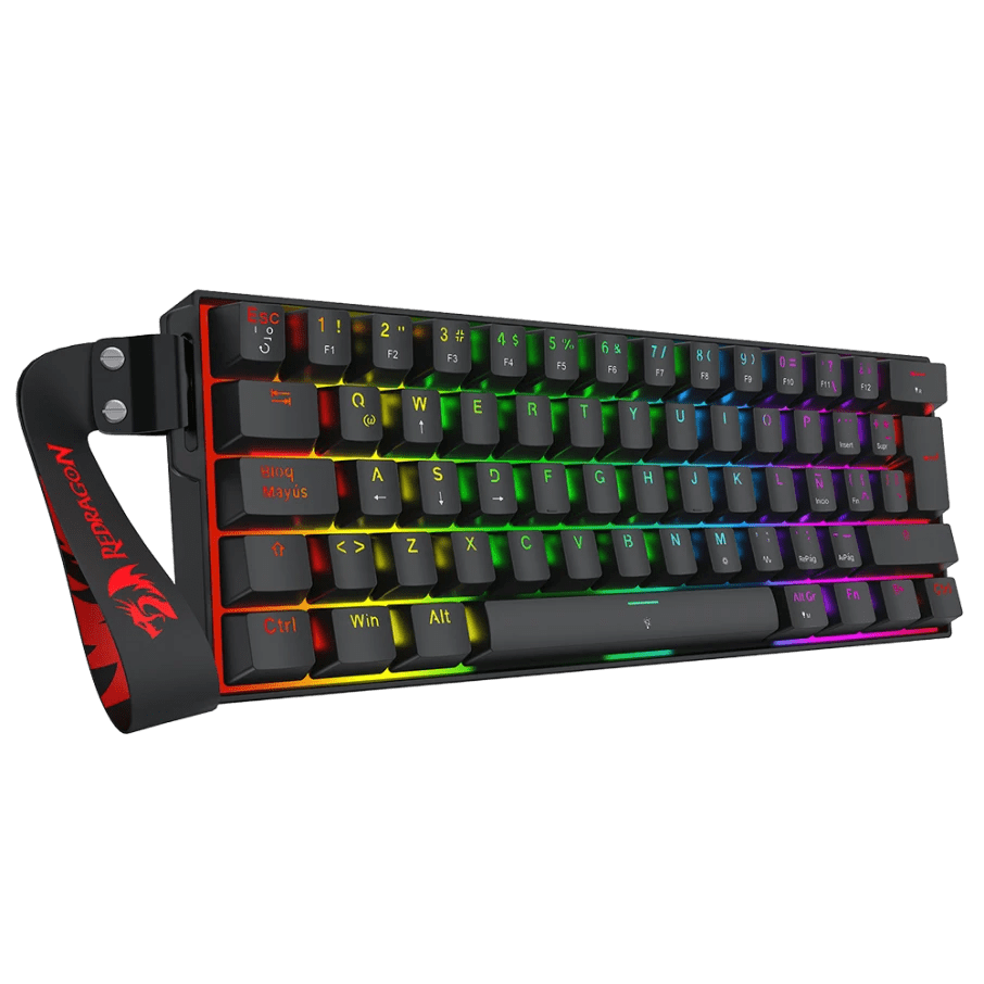 TECLADO MAGNETICO REDRAGON FIZZ K617 HE RGB ALAMBRICO SP (SW-ULTRA MAG) NEGRO2