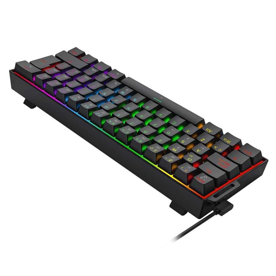 TECLADO MAGNETICO REDRAGON FIZZ K617 HE RGB ALAMBRICO SP (SW-ULTRA MAG) NEGRO4
