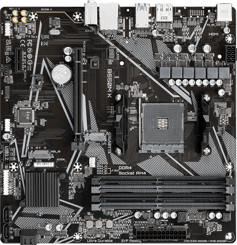PLACA GIGABYTE B550M K ATX AM4 DDR44