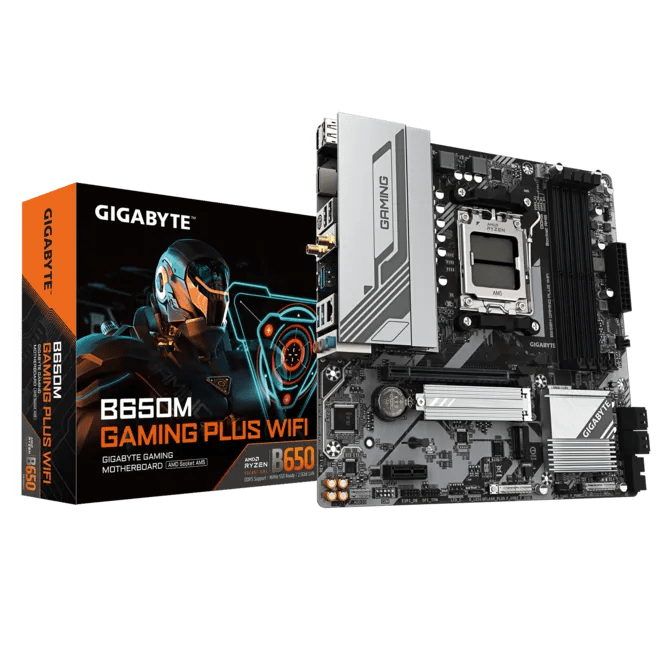 PLACA MADRE GIGABYTE B650M GAMING PLUS WIFI MATX AM5 DDR5 0