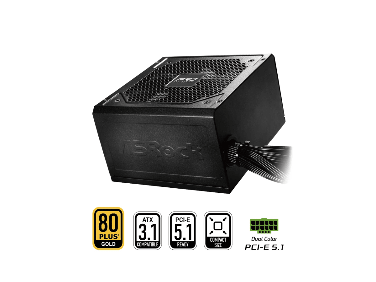 FUENTE DE PODER ASROCK PRO-750W 5.1 80 PLUS GOLD 0