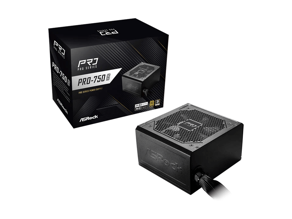 FUENTE DE PODER ASROCK PRO-750W 5.1 80 PLUS GOLD2