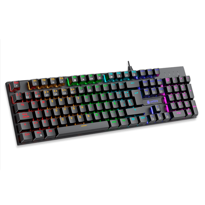 COMBO ANTRYX 3 EN 1 GC-3100 X3 TECLADO FS (SW-ROJO) + MOUSE 7.2DPI + AURICULARES 3.5MM2