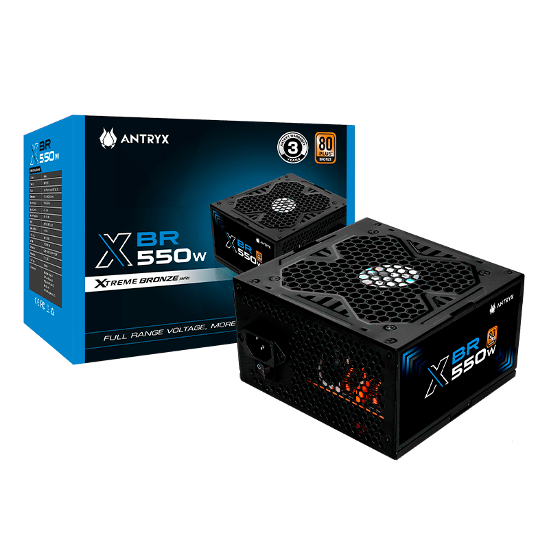 FUENTE DE PODER ANTRYX XBR-550W 80 PLUS BRONZE 0