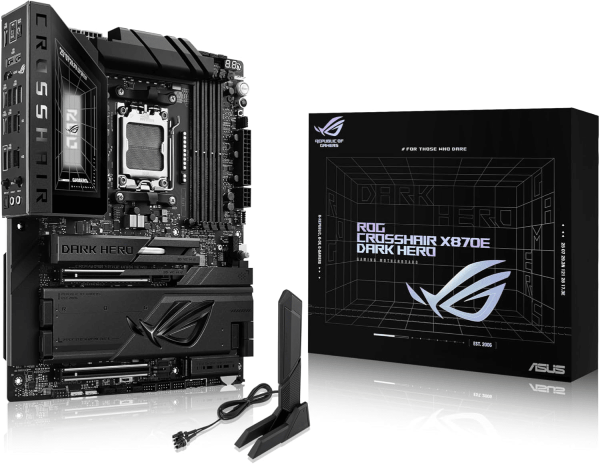 PLACA MADRE ASUS ROG CROSSHAIR X870E DARK HERO ATX AM5 DDR5 0