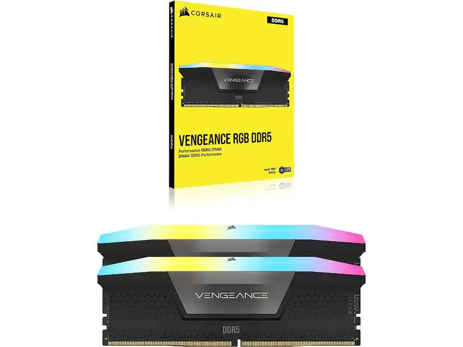 MEMORIA RAM CORSAIR VENGEANCE RGB 32GB(2x16GB) 6400MHZ DDR5 0