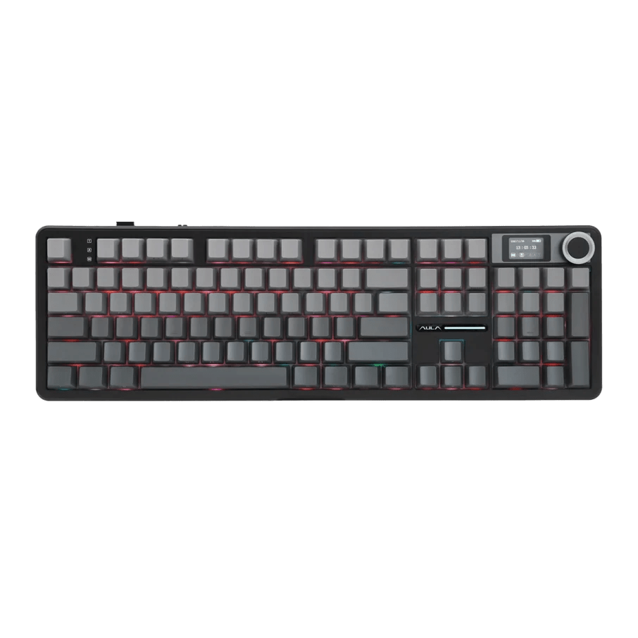 TECLADO MECANICO AULA F108 PRO DONGLE 2.4 BT US (SW-FLOWER) 0