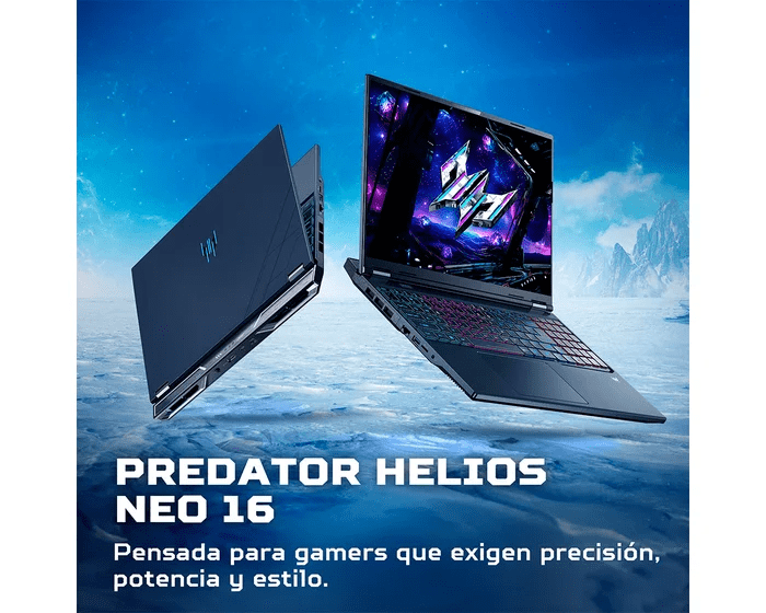 PREVENTA LAPTOP ACER PREDATOR HELIOS NEO 16 AI ULTRA 9 275HX 32GB DDR5 1TB M.2 16