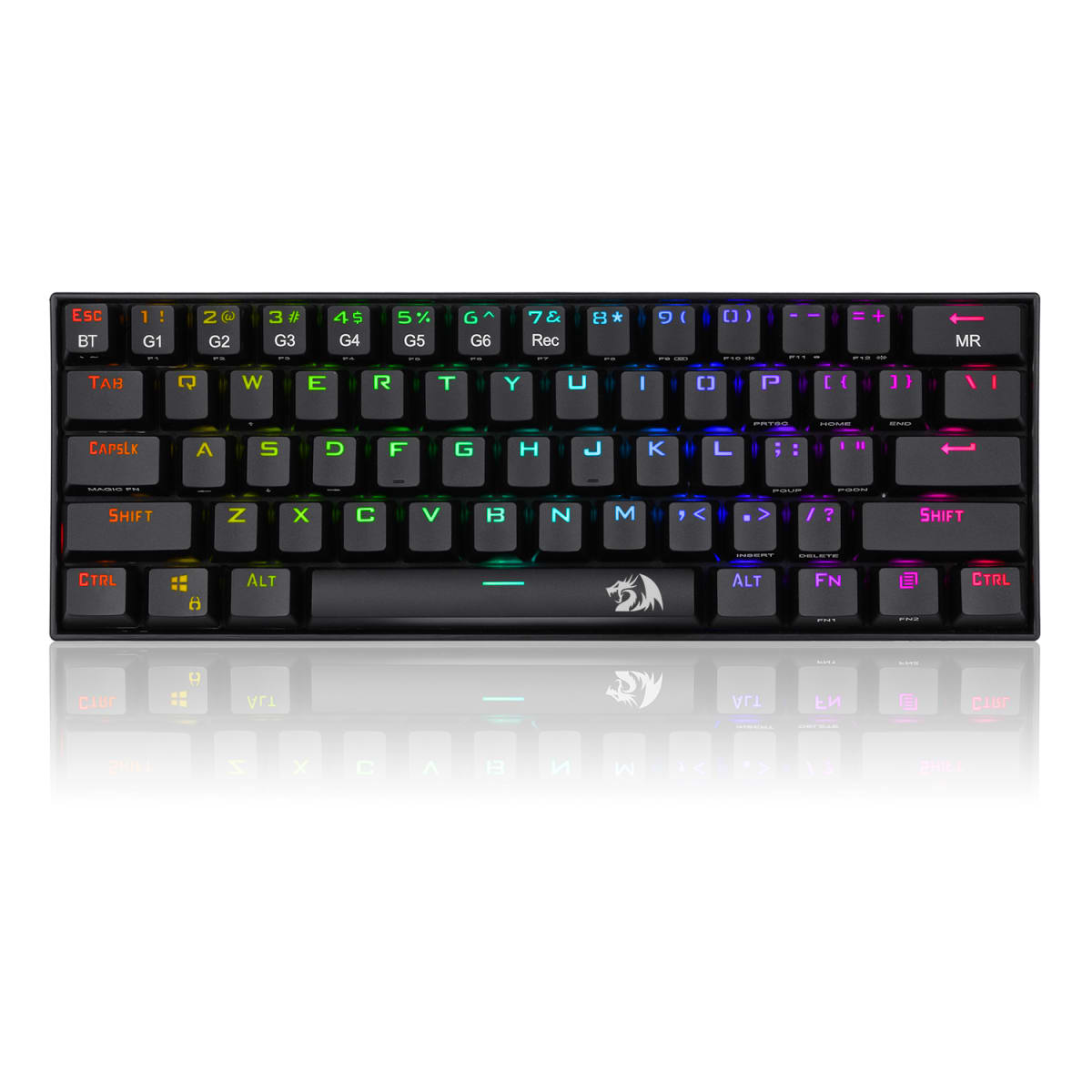TECLADO MECANICO REDRAGON DRACONIC K530RGB BLUETOOTH (SW-MARRON) NEGRO1