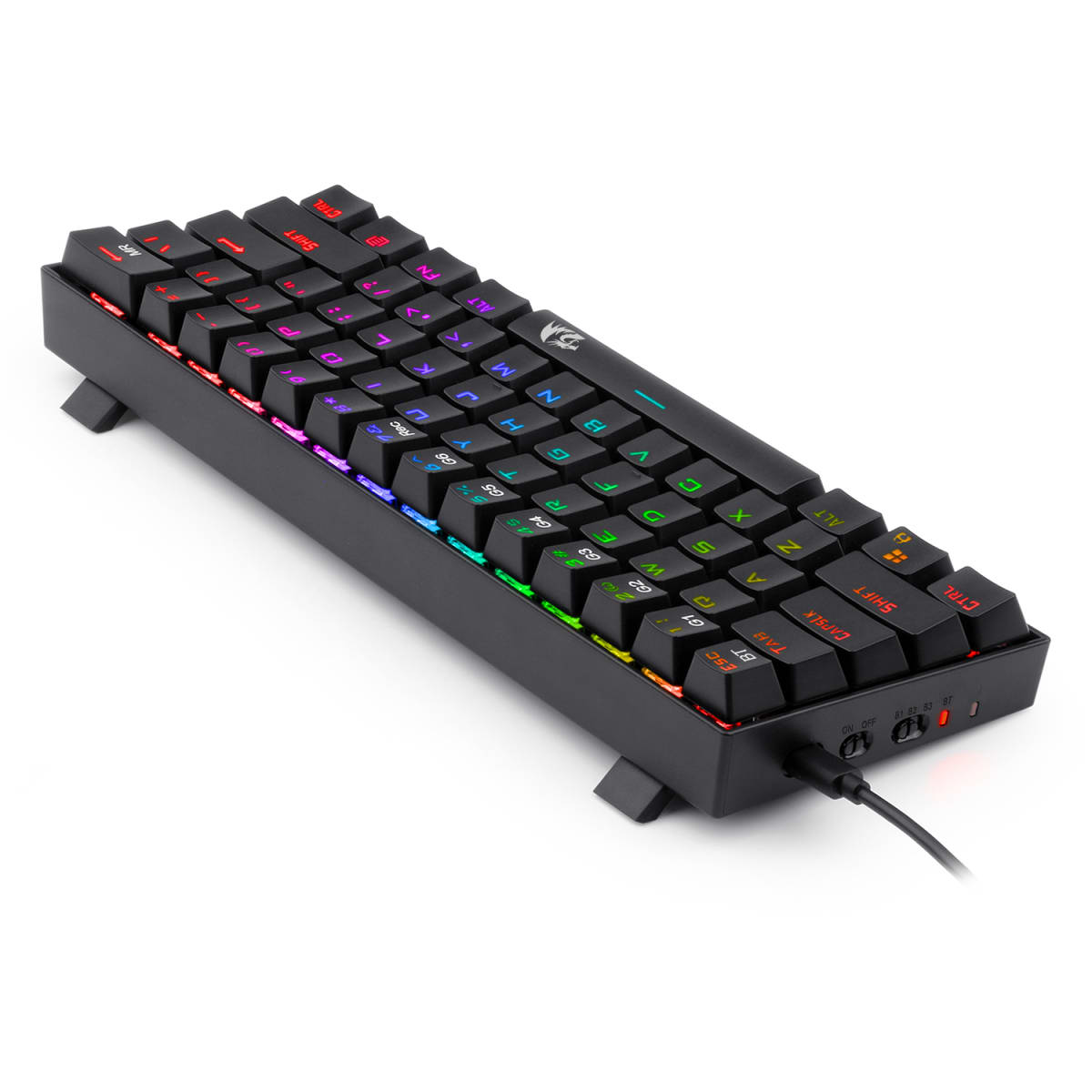 TECLADO MECANICO REDRAGON DRACONIC K530RGB BLUETOOTH (SW-MARRON) NEGRO3