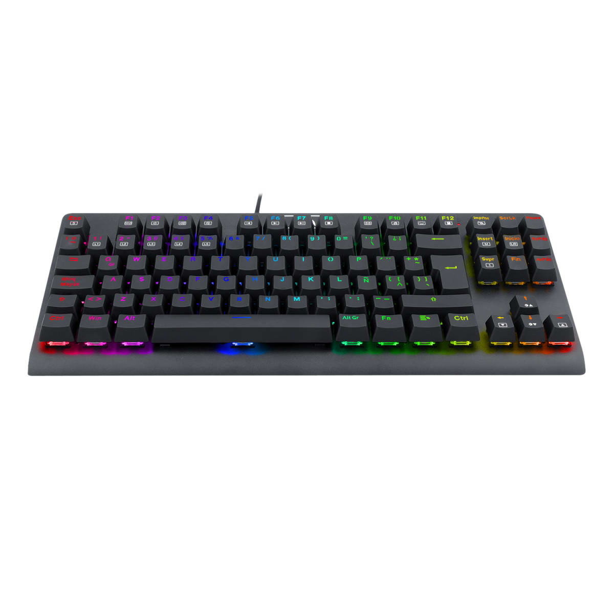 TECLADO MECANICO REDRAGON DARK AVENGER RGB K568RGB-SP (SW-ROJO) NEGRO2