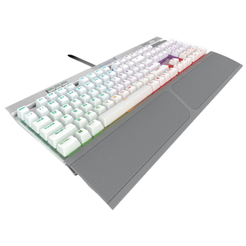 TECLADO MECANICO CORSAIR K70 MK.2 SE RAPIDFIRE RGB INGLES (SW-CHERRY MX SPEED)BLANCO 0