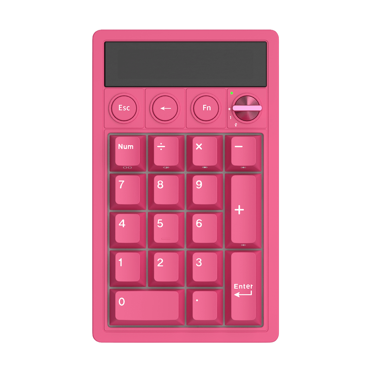 TECLADO NUMPAD MECÁNICO ROYAL KLUDGE RK M20 DONGLE 2.4 BT WIRED (SW-VIOLET) BERRY RED2