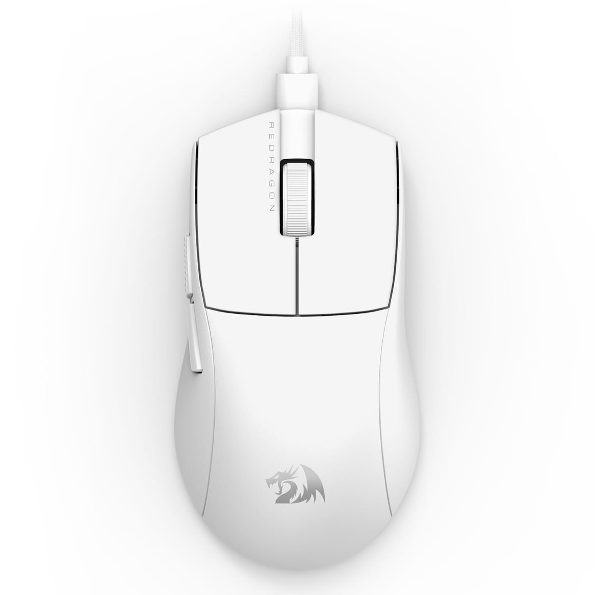 MOUSE REDRAGON K1NG M724W (1K HZ) ALAMBRICO 12.4KDPI BLANCO 0