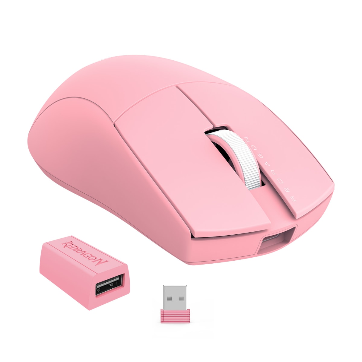 MOUSE REDRAGON K1NG PRO M916 (1K HZ) INALAMBRICO USB 26KDPI ROSADO3