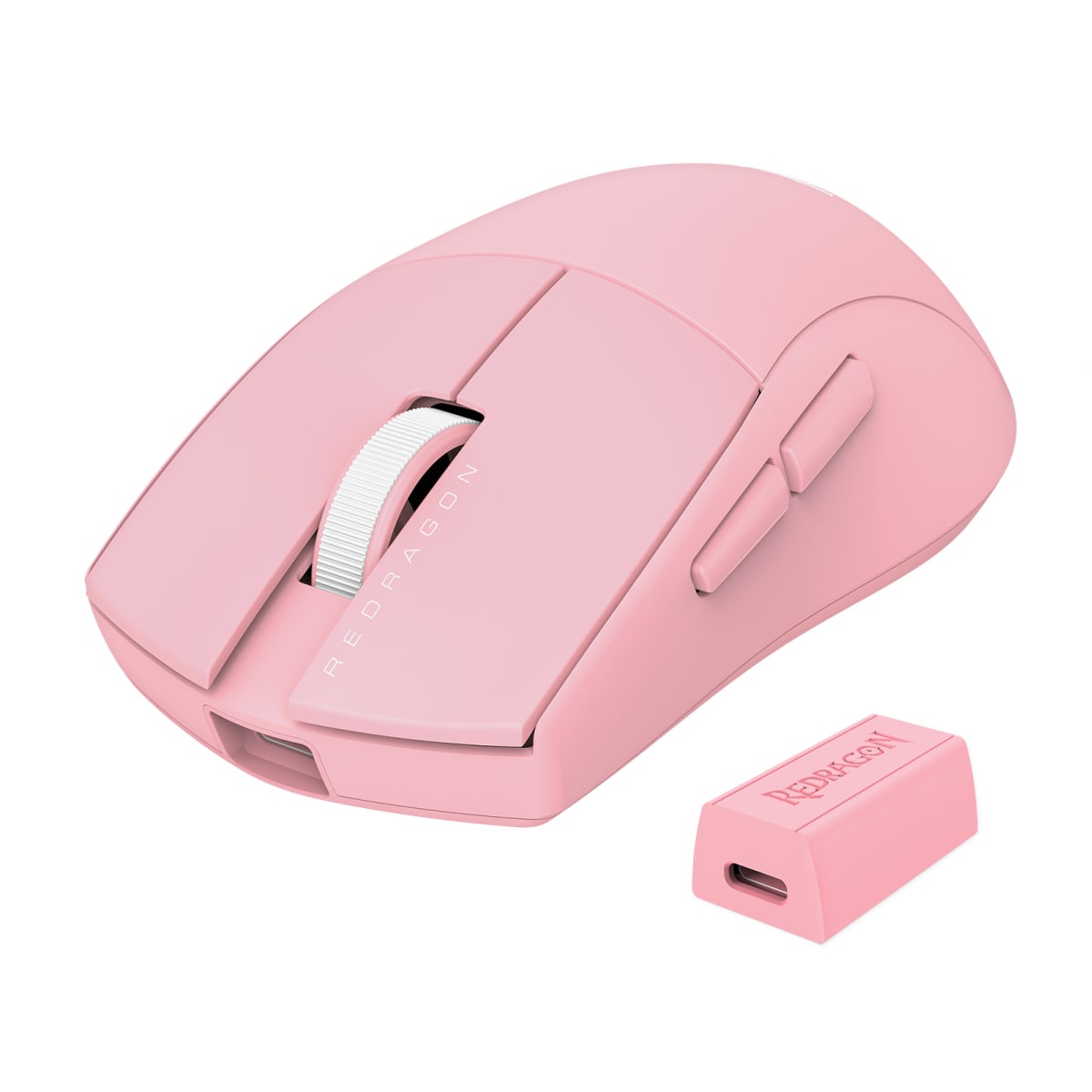 MOUSE REDRAGON K1NG PRO M916 (4K HZ) INALAMBRICO USB 26KDPI ROSADO2