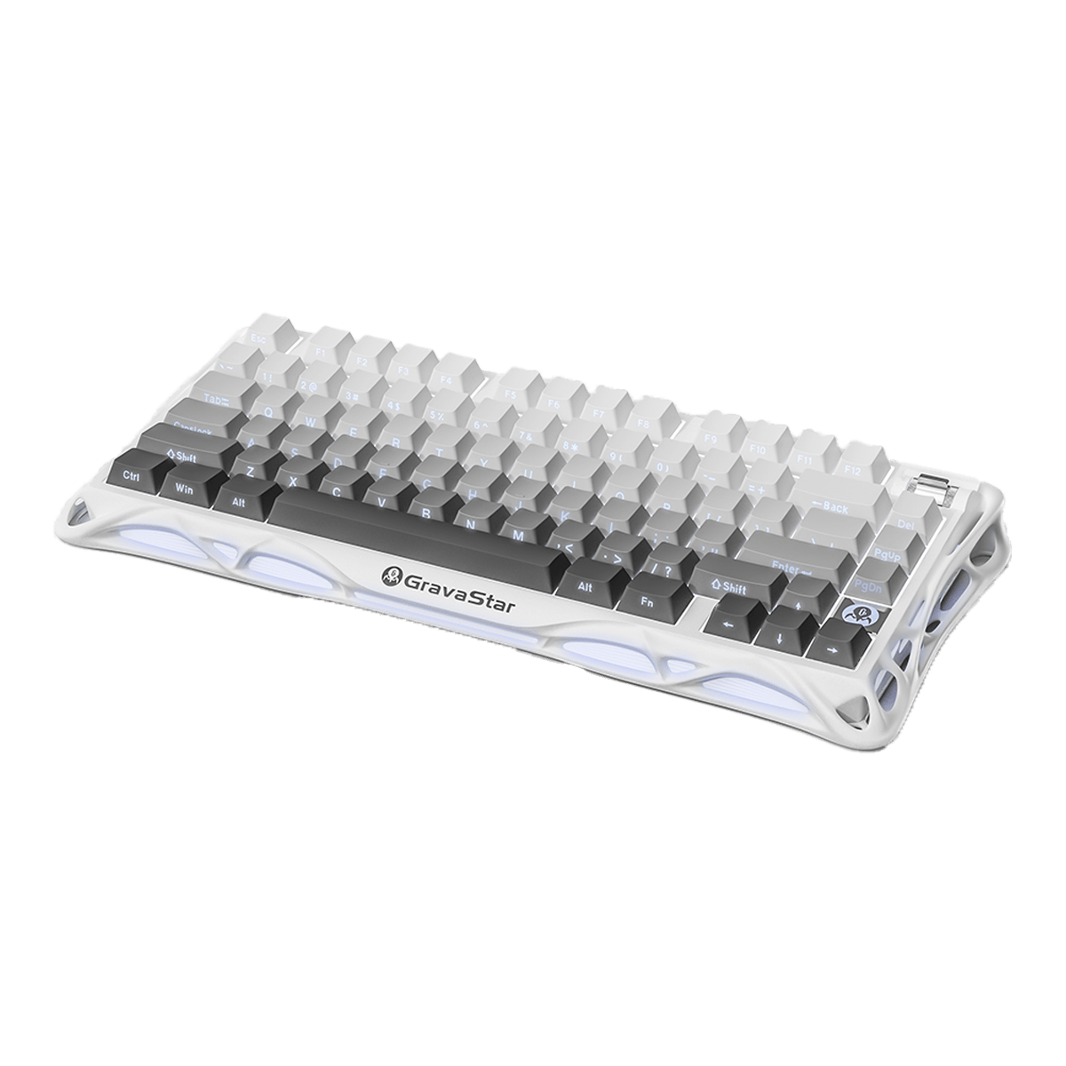 TECLADO MECANICO GRAVASTAR MERCURY K1 Inalambico Ingles GRADIENT WHITE2