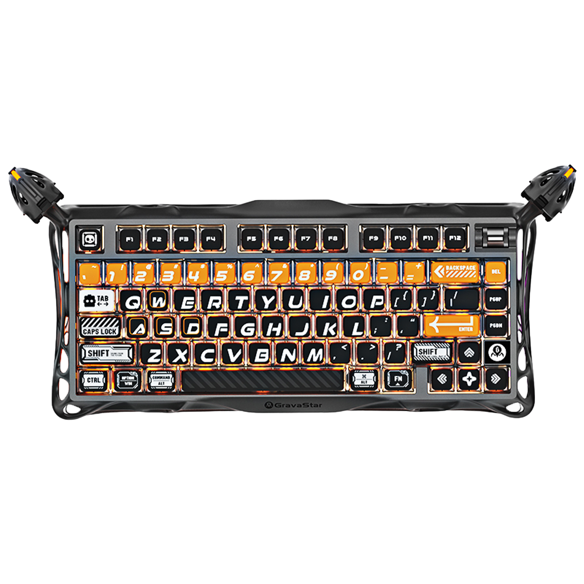 TECLADO MECANICO GRAVASTAR MERCURY K1 PRO RGB DONGLE 2.4 BT US CYBERFLARE 0