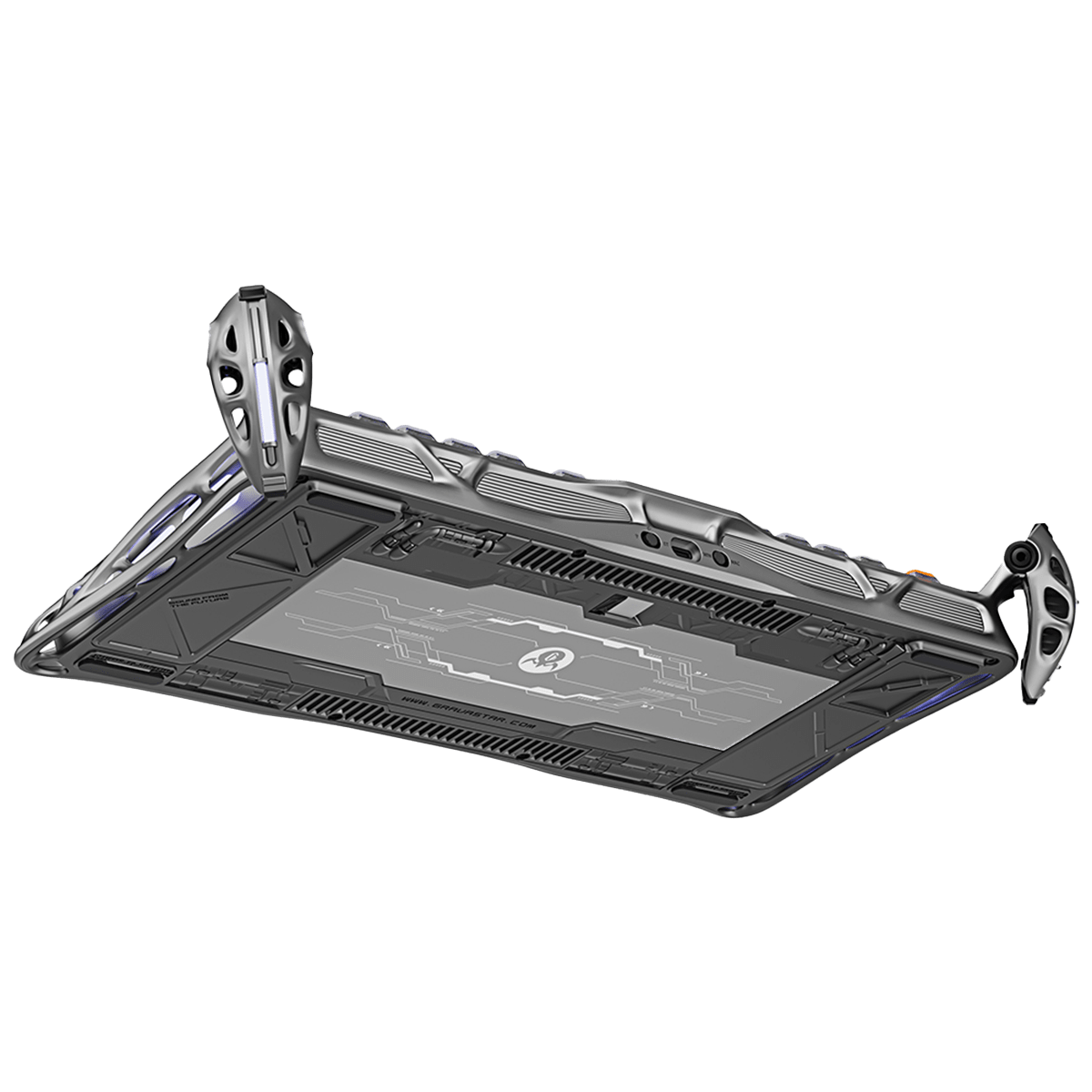 TECLADO MECANICO GRAVASTAR MERCURY K1 PRO Inalambico Ingles INTERSTELLAR SILVER7