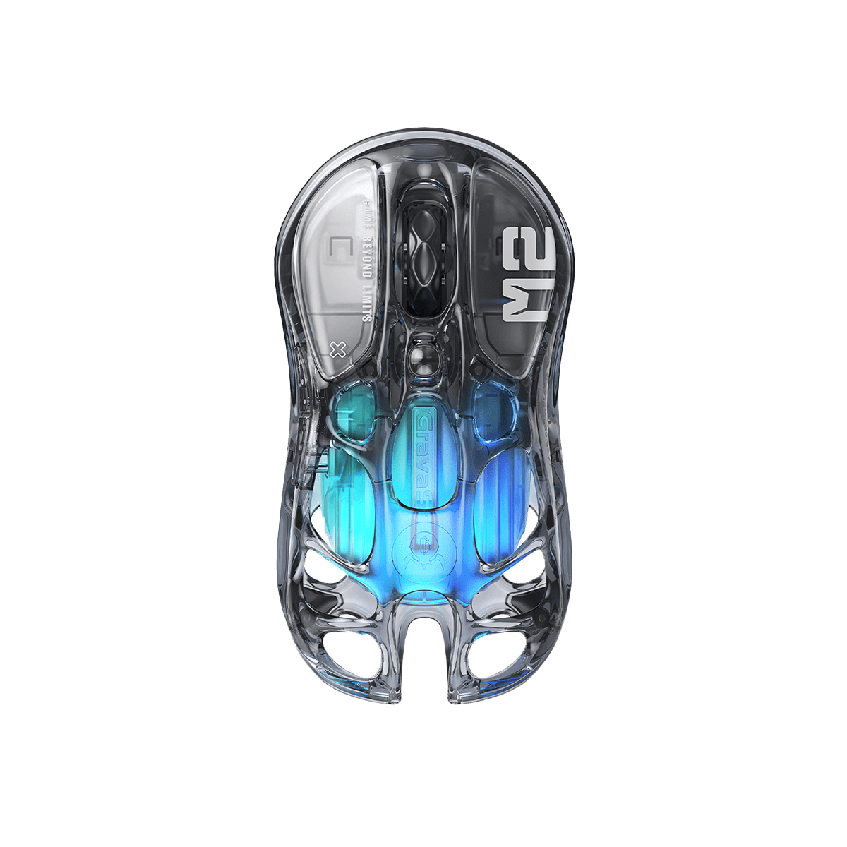 MOUSE GRAVASTAR MERCURY M2 Inalambrico TRANSPARENT BLACK1